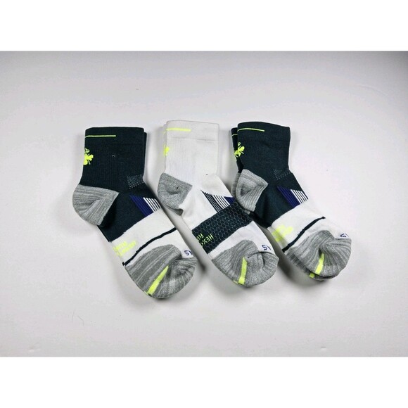 Bombas Hex-Tec Run Athletic Quarter Socks Lot Of 3 Pairs Size L - Picture 2 of 2